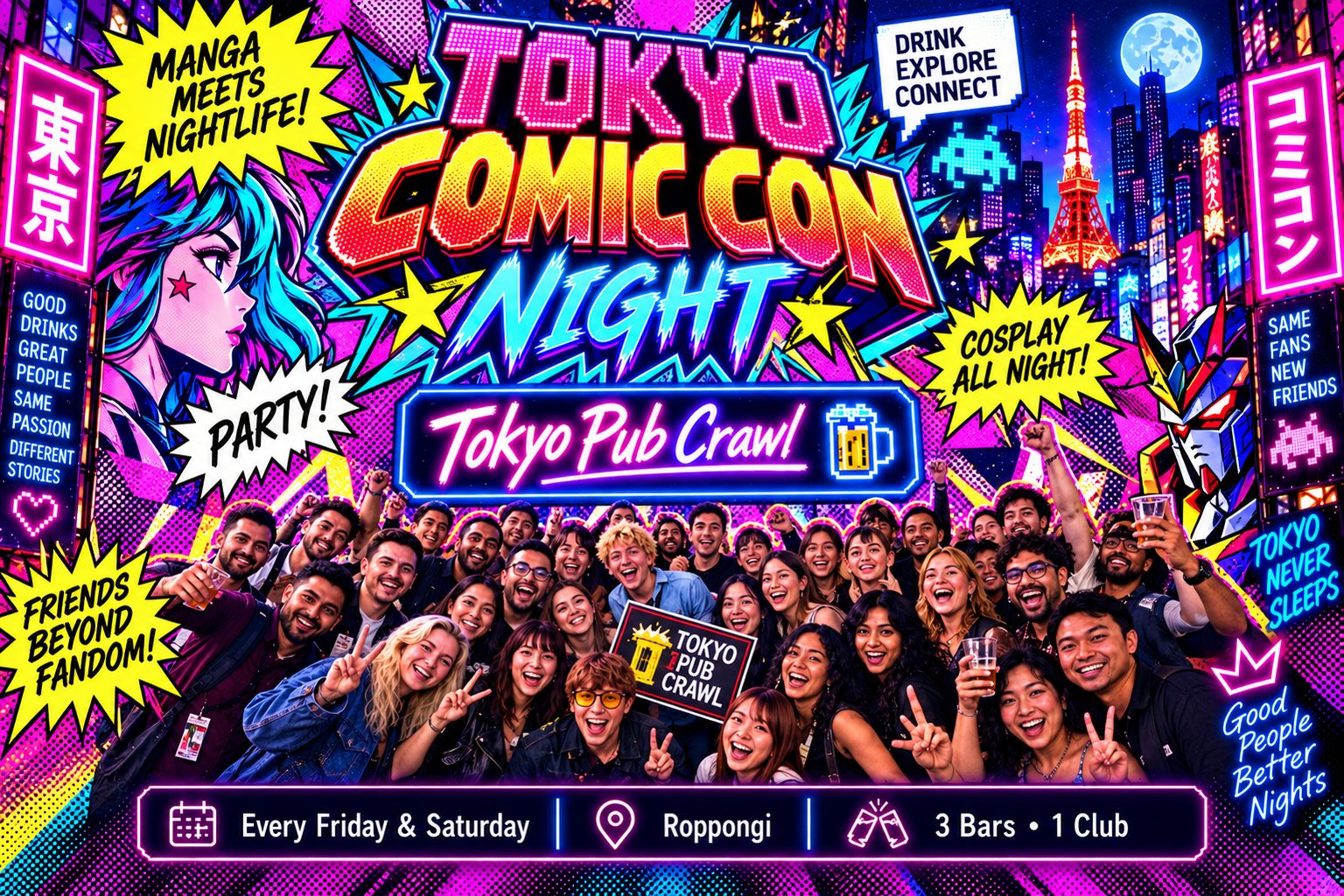Tokyo Pub Crawl Tokyo Comic Con