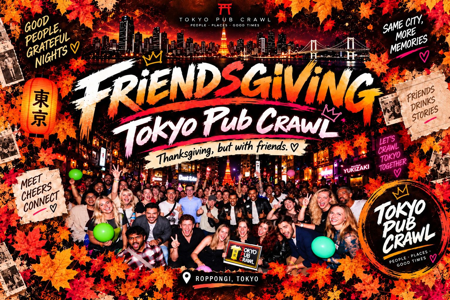 Tokyo Pub Crawl Friendsgiving