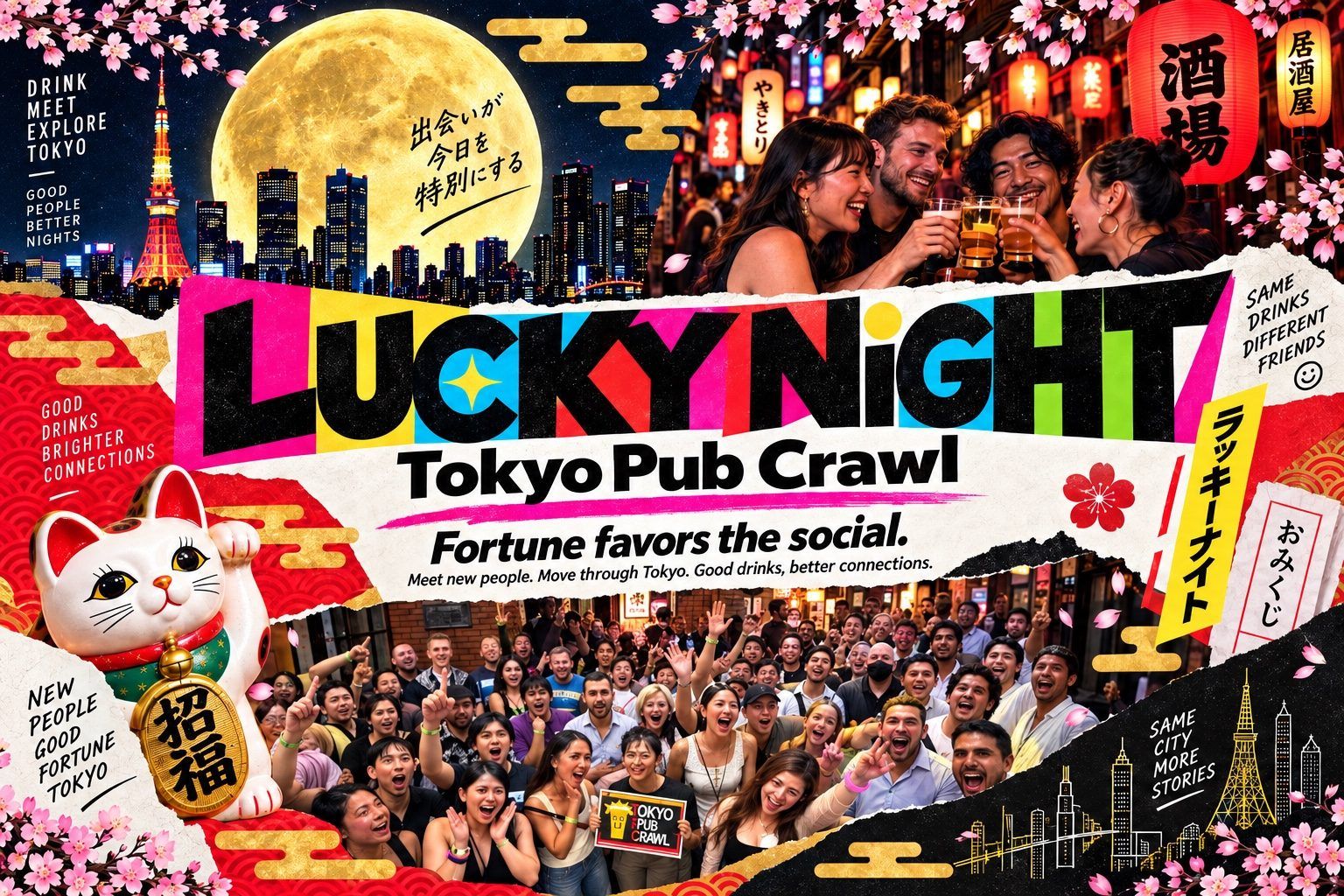 Tokyo Pub Crawl Lucky Night