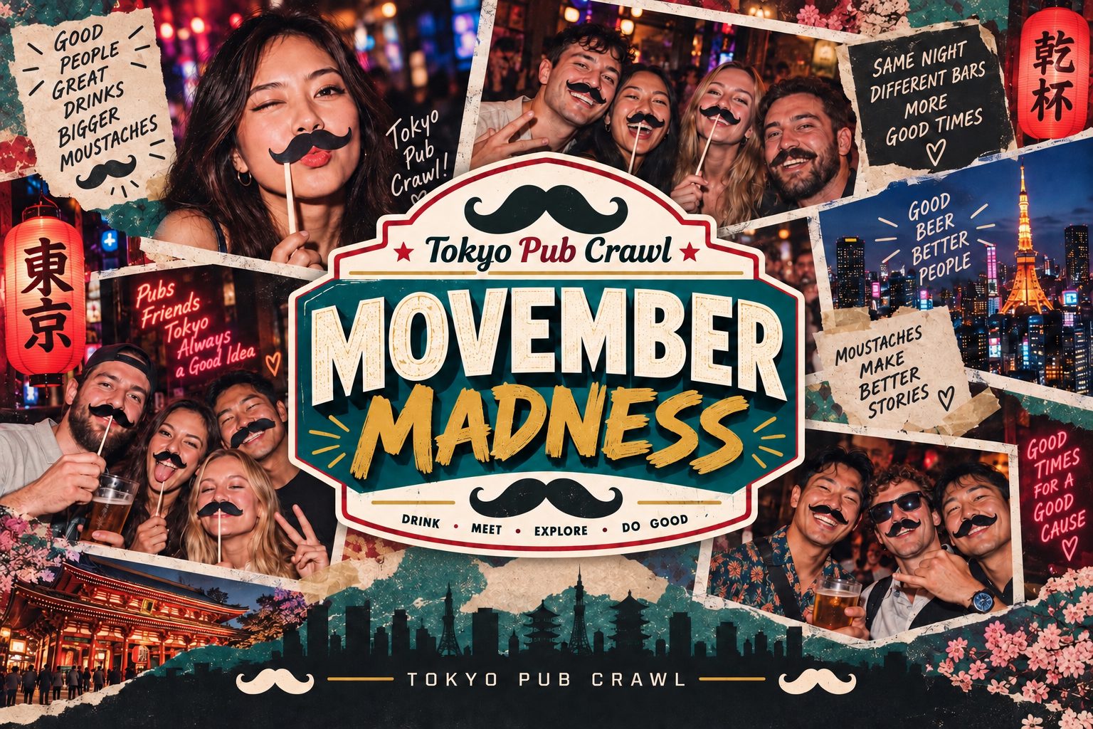 Tokyo Pub Crawl Movember