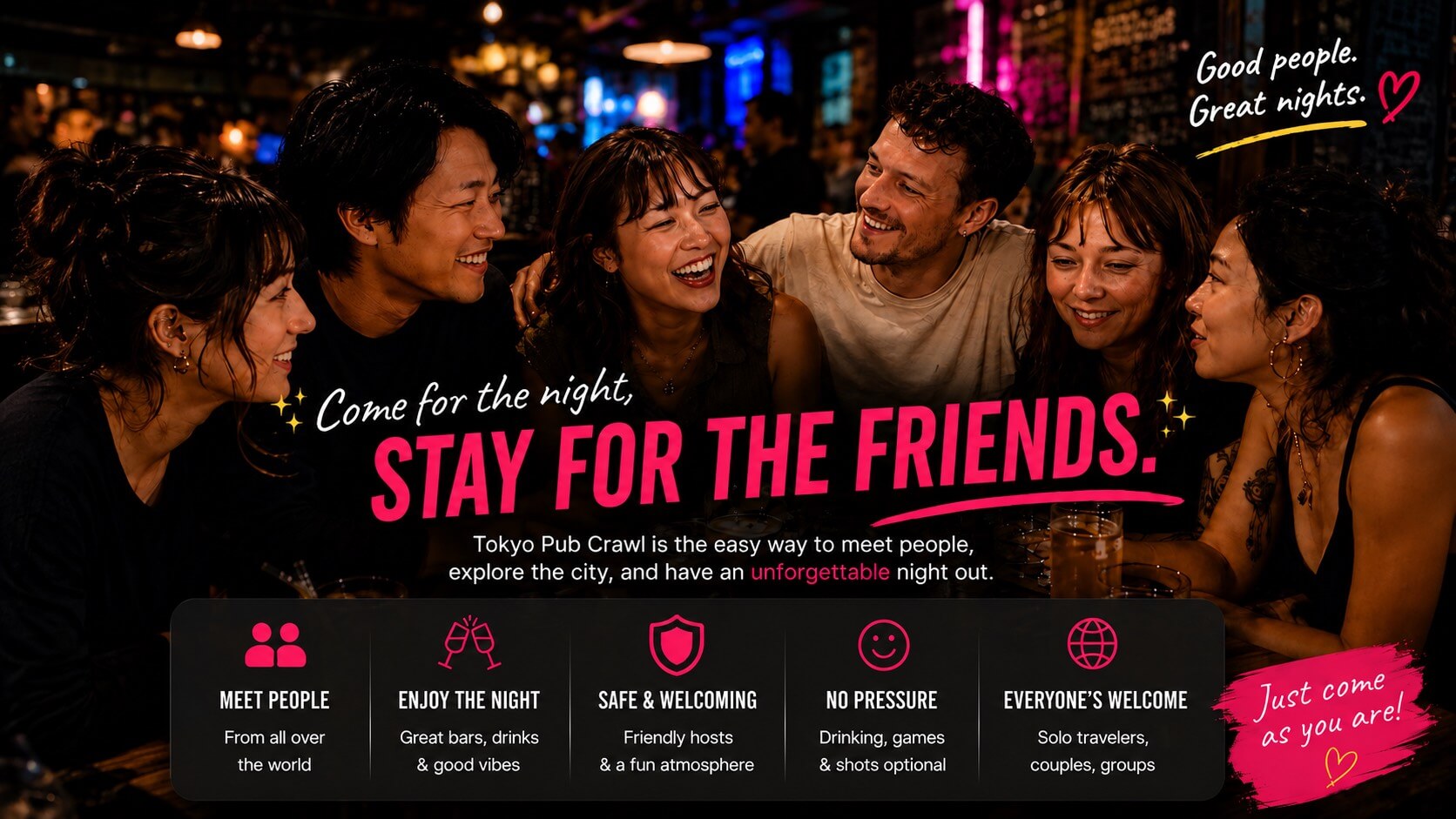 Tokyo Pub Crawl nightlife experience description